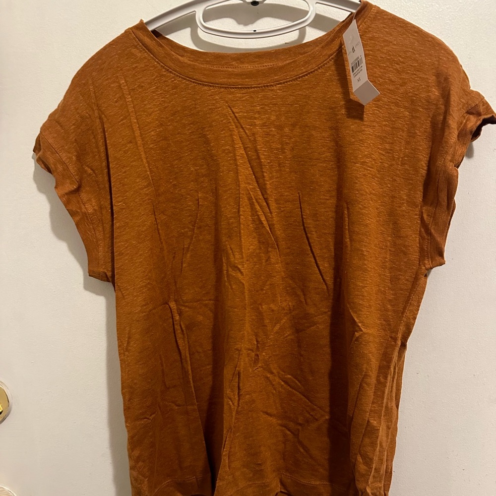 Lou & Grey 100% linen tshirt xs